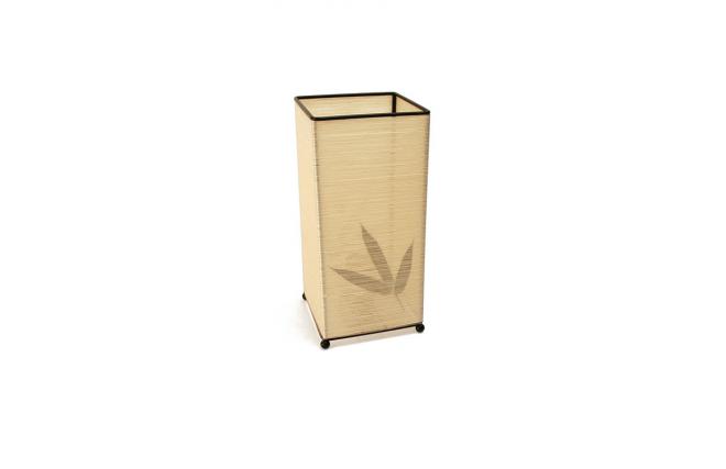 Lampada da tavolino GUILIN rettangolare foglia di bambu' - grezzo