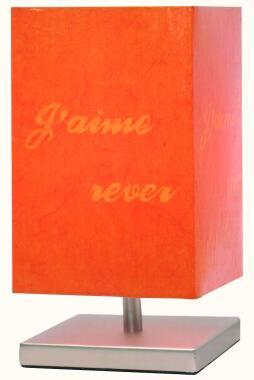 Lampada sensitiva MESSAGIO colore arancione