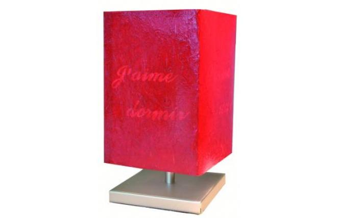 Lampada sensitiva MESSAGIO colore rosso 
