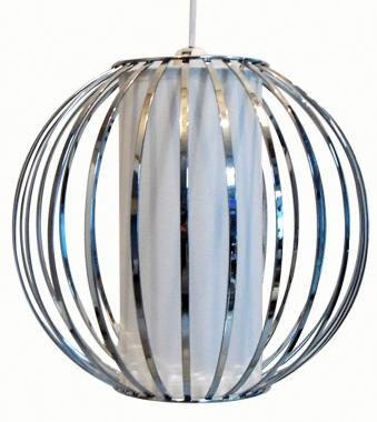 Lampada sospensione design cromata BORGSON