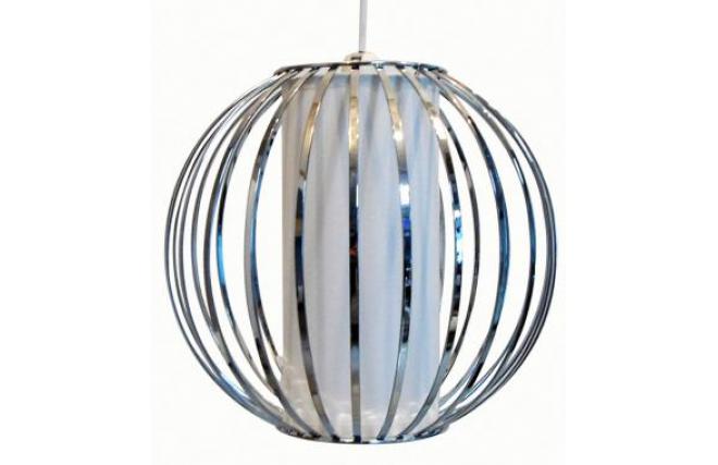 Lampada sospensione design cromata BORGSON