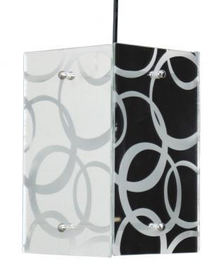 Lampada sospensione specchio Bubbles colore nero