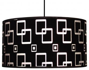 Lampada sospensione velluto nero ALOA