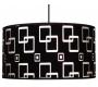 Lampada sospensione velluto nero ALOA