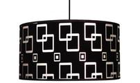 Lampada sospensione velluto nero ALOA