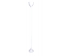 Lampadario design metallo DROP - colore bianco