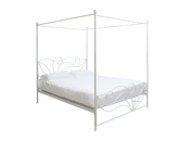 Letto a baldacchino bianco matrimoniale  VENEZIA