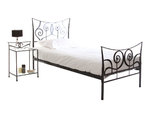 Letto barocco nero  90x190 NEW VENEZIA