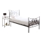 Letto barocco nero  90x190 NEW VENEZIA