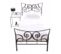 Letto barocco nero  90x190 NEW VENEZIA