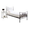 Letto barocco nero  90x190 NEW VENEZIA