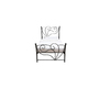 Letto barocco nero 90x190 VENEZIA