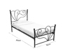 Letto barocco nero 90x190 VENEZIA