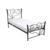 Letto barocco nero 90x190 VENEZIA