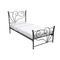 Letto barocco nero 90x190 VENEZIA