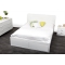 Letto matrimoniale design laccato bianco design 160x200 NOHA