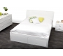 Letto matrimoniale design laccato bianco design 160x200 NOHA