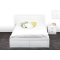 Letto matrimoniale design laccato bianco design 160x200 NOHA
