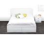 Letto matrimoniale design laccato bianco design 160x200 NOHA