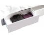 Letto matrimoniale design laccato bianco design 160x200 NOHA