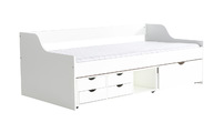 Letto per bambino a cassetti  90x190 in pino laccato bianco CLEO