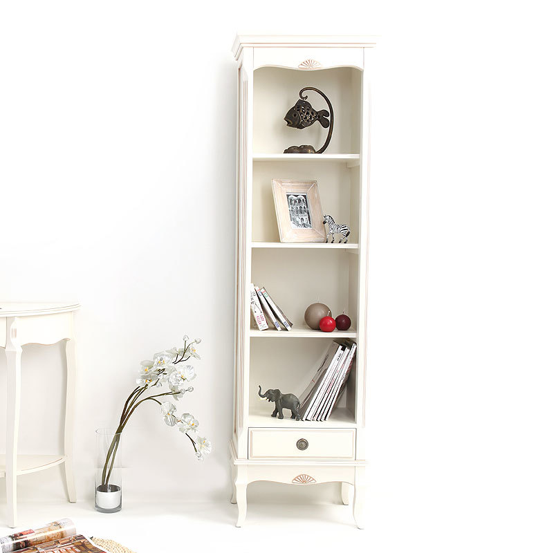 Libreria barocca colore bianco  BIANCA