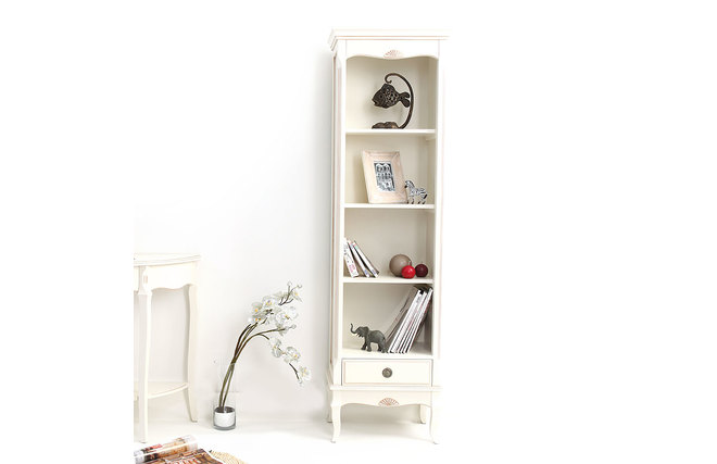 Libreria barocca colore bianco  BIANCA