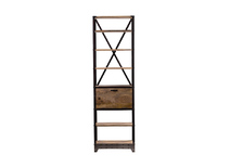 Libreria in legno massiccio e metallo stile industriale  ATELIER