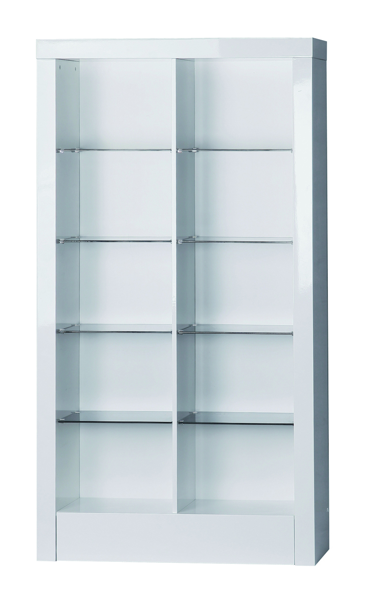 Libreria / mensola NEW LEA bianca moderna 10 comparti e 1 cassetto