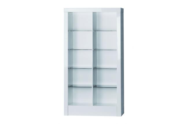 Libreria / mensola NEW LEA bianca moderna 10 comparti e 1 cassetto