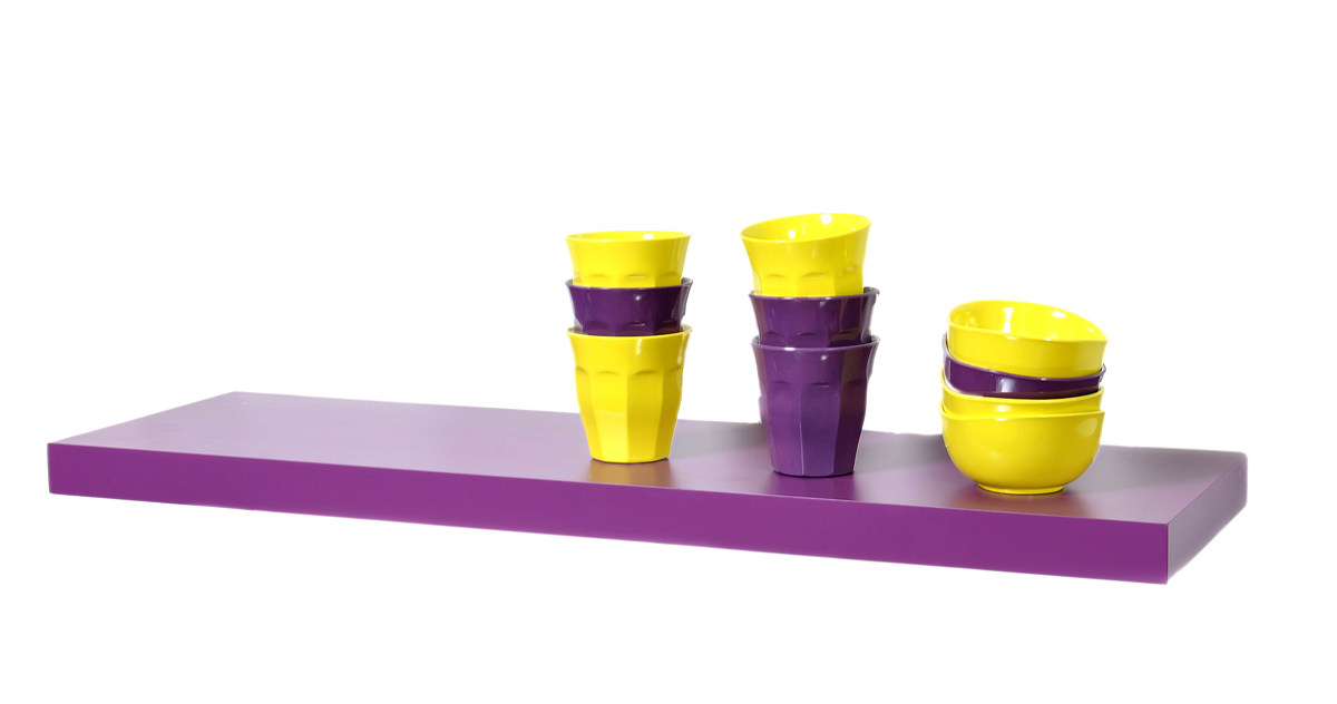 Mensola 80 cm colore viola MANHATTAN image 1