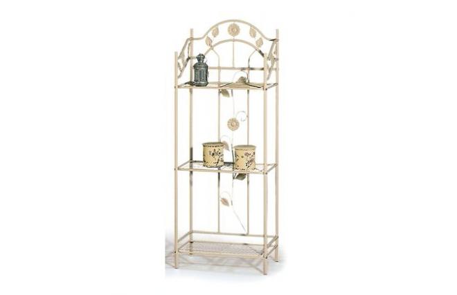 Mensola alta in metallo beige GIRASOLE