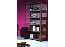 Mensola/ Biblioteza JAIRO- quercia massiccia- colore wenge