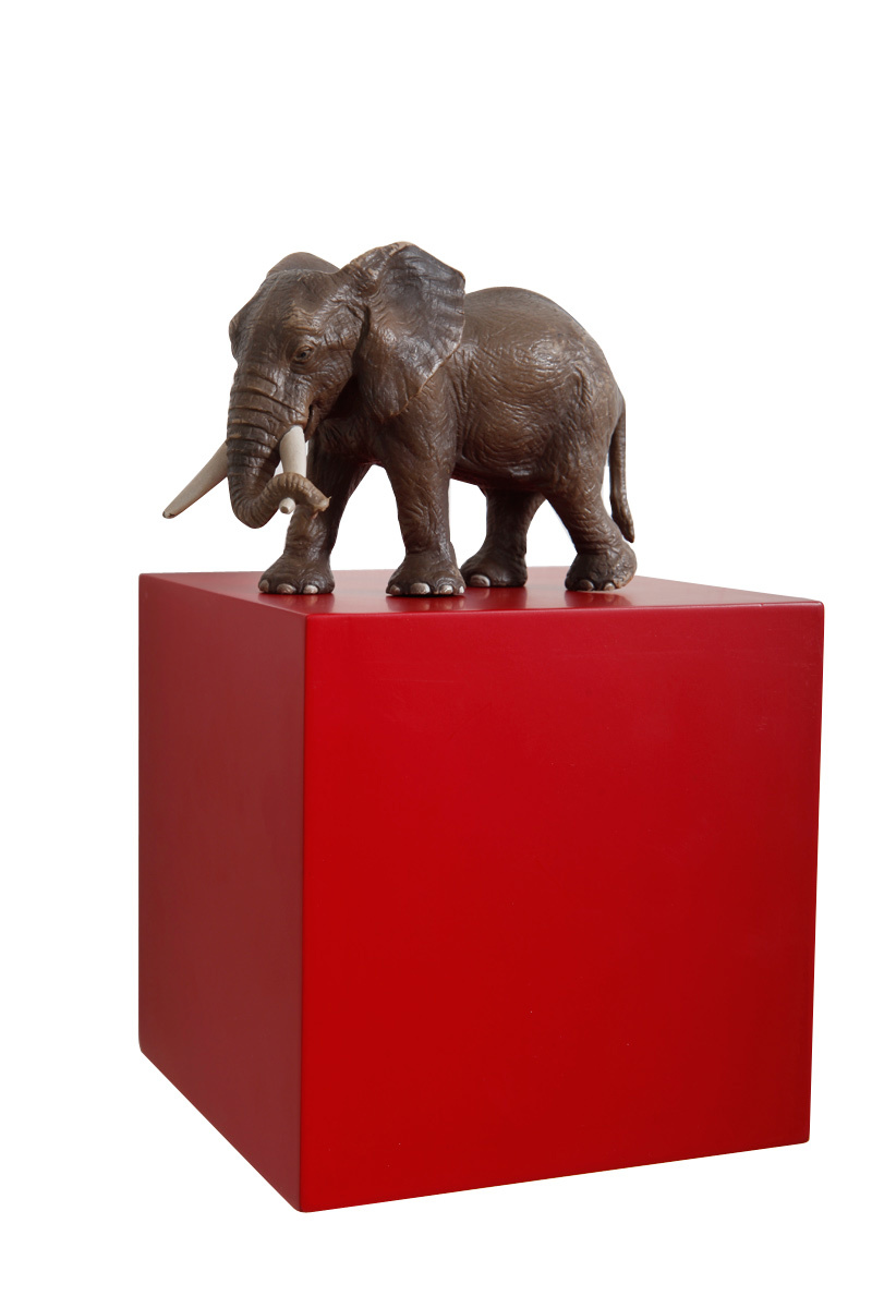 Mensola murale design rossa CUBIK