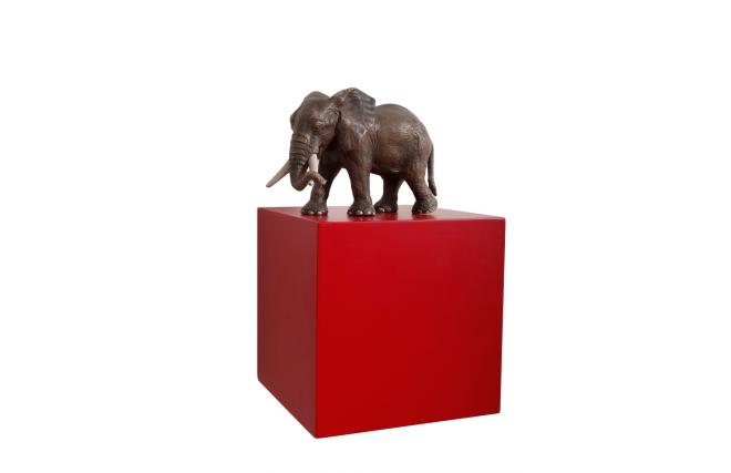 Mensola murale design rossa CUBIK