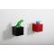 Mensola murale design rossa CUBIK