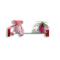 Mensola murale design rossa LENA