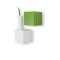 Mensola murale design verde CUBIK