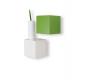 Mensola murale design verde CUBIK