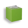 Mensola murale design verde CUBIK