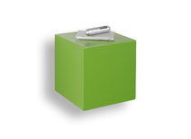 Mensola murale design verde CUBIK