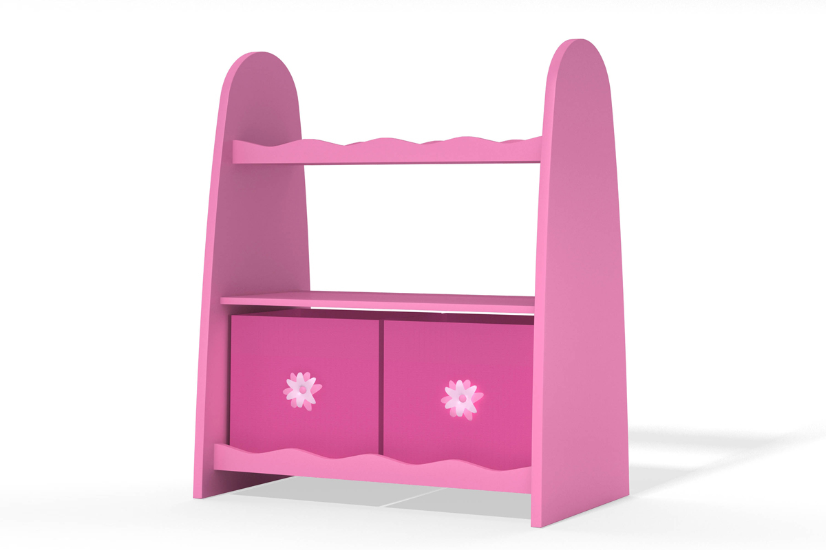 Mensola per bambina bianca e rosa MARCHANDE