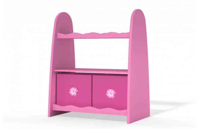 Mensola per bambina bianca e rosa MARCHANDE