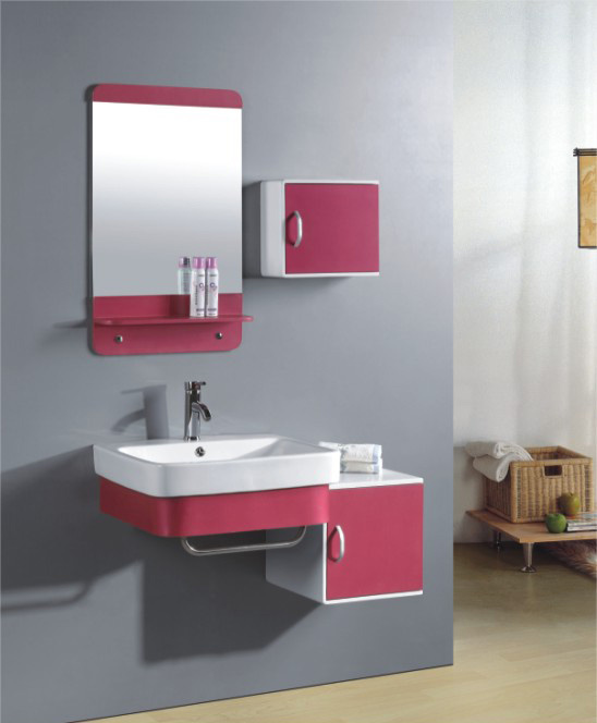 Mobile da bagno : lavabo, mobile  sottovasca e specchio  IALY