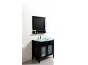 Mobile da bagno : lavabo, mobile sottovasca e specchio THELIO