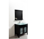 Mobile da bagno : lavabo, mobile sottovasca e specchio THELIO