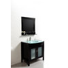 Mobile da bagno : lavabo, mobile sottovasca e specchio THELIO