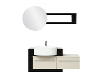 Mobile da bagno : lavabo, mobile sottovasca, mensola e specchio MARLO