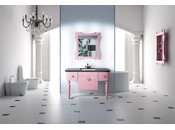 Mobile da bagno : lavabo, mobile sottovasca, mensola e specchio VICKY