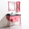 Mobile da bagno : lavabo, mobile sottovasca, mensola e specchio VICKY